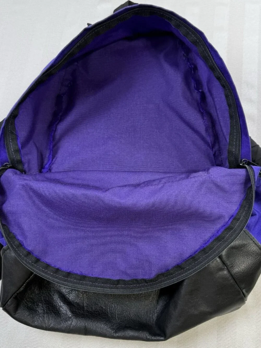 Vintage Eastpak 1990's USA Made Electric Purple 1990s Retro Rare Backpack